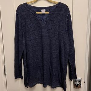 Chicos V Neck Tunic Top, Size 3